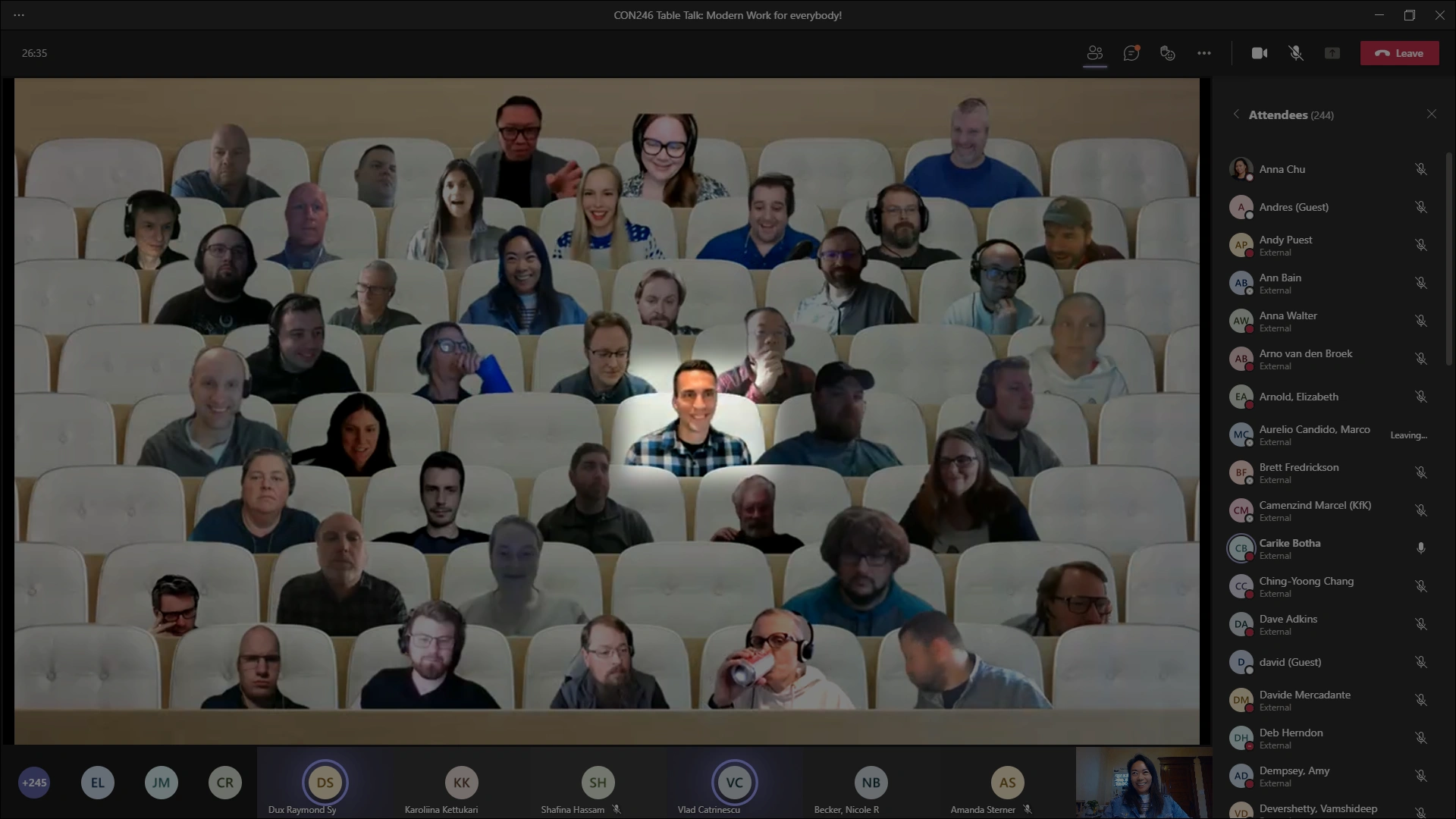 Screenshot of Together Mode in Teams