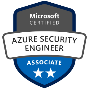 Microsoft Certified: Azure Security Engineer Associate Certification Badge