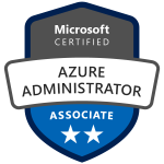 Microsoft Certified: Azure Administrator Associate Certification Badge
