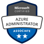 Microsoft Certified: Azure Administrator Associate Certification Badge