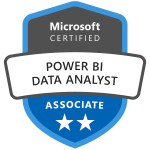 Microsoft Certified: Power BI Data Analyst Associate Certification Badge